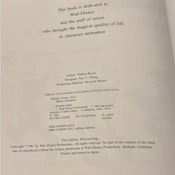 Illusion of Life : Disney Animation by Frank Thomas and Ollie Johnston (1995,... - Picture 4 of 4